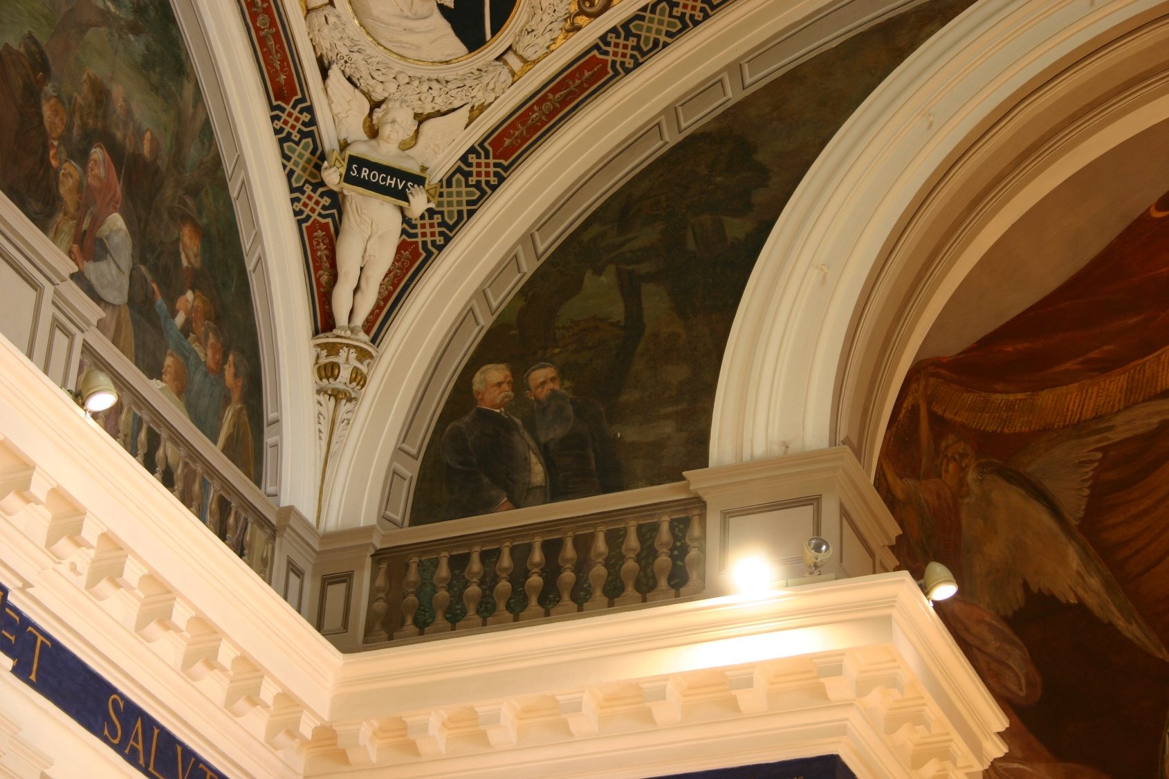 Baccelli and Durante fresco, Chapel, Policlinico Umberto I, Rome (1).JPG